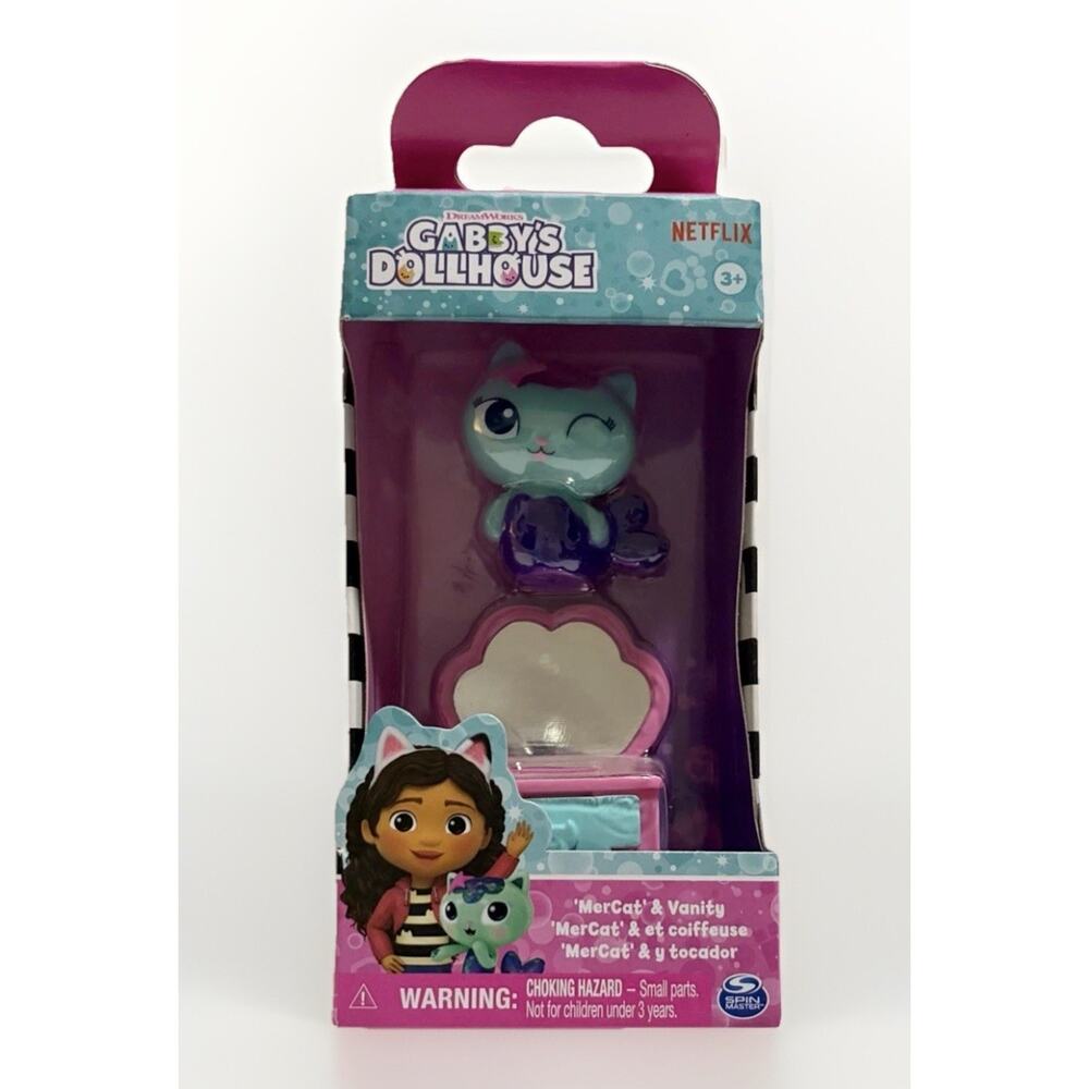 Gabby’s Dollhouse MerCat & Vanity Figure Set Spin Master Netflix Toy NEW